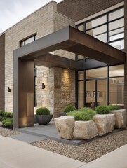 Simple iron gate minimalist design clean -3 - garden lines residential