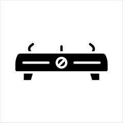 Stove oven icon, vector gas stove. Kitchen cooking appliance. Vector illustration.