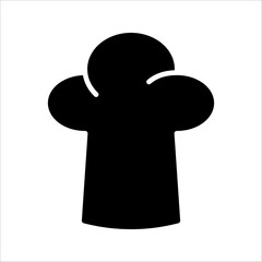 toque icon Flat simple outline set