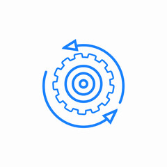 process automation icon sign vector