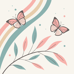 Minimalist Pastel Fluid Shapes