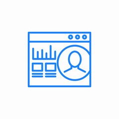 user profile icon sign vector