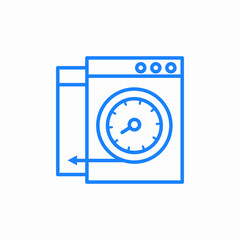 webpage timeout icon sign vector