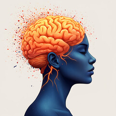 Obraz premium Brain Ideas Creativity Innovation Inspiration Thoughts Knowledge Mind Concepts