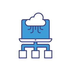 Edge Computing Icon vector stock illustration