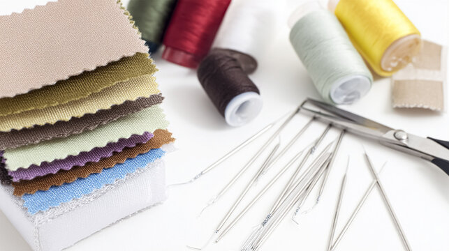 set of tools for handicrafts creative process. Generated by Ai