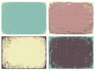 Fototapeta premium Old paper texture background. Vector abstract set of grunge background texture with scratched effect for text or design