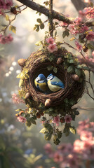 Fototapeta premium bird in the cage