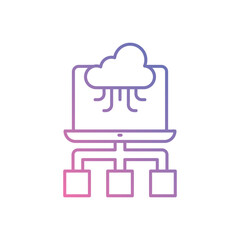 Digital Diet Planner Icon vector stock illustration