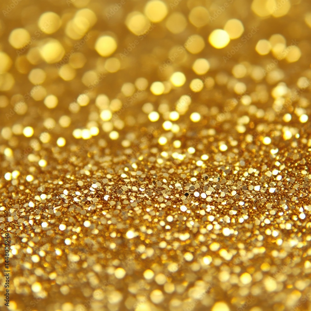 Leinwandbilder shimmering gold glitter background with bokeh effect creating a luxurious and festive atmosphere per