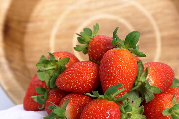 strawberries in a bowl