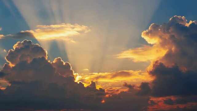 An abstract image of clouds and sunlight with a warm, ethereal glow.
