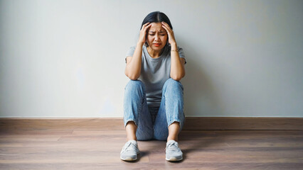 A person coping with stress and anxiety, often feeling overwhelmed