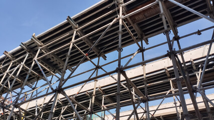 reinforced concrete beam formwork and scaffolding