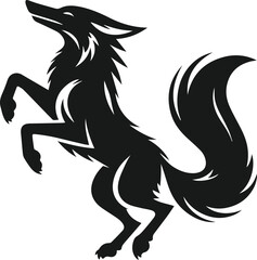 Coyote animal vector silhouette