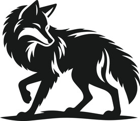 Coyote animal vector silhouette