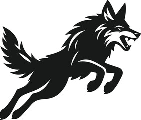 Coyote animal vector silhouette