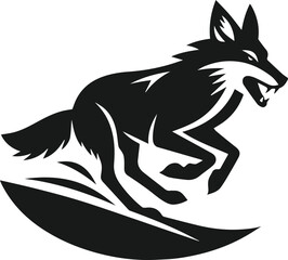 Coyote animal vector silhouette