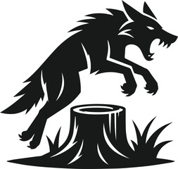 Coyote animal vector silhouette