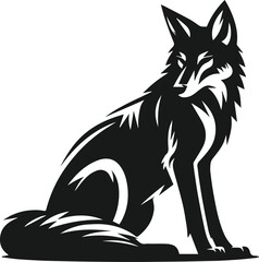 Coyote animal vector silhouette