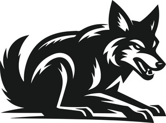Coyote animal vector silhouette