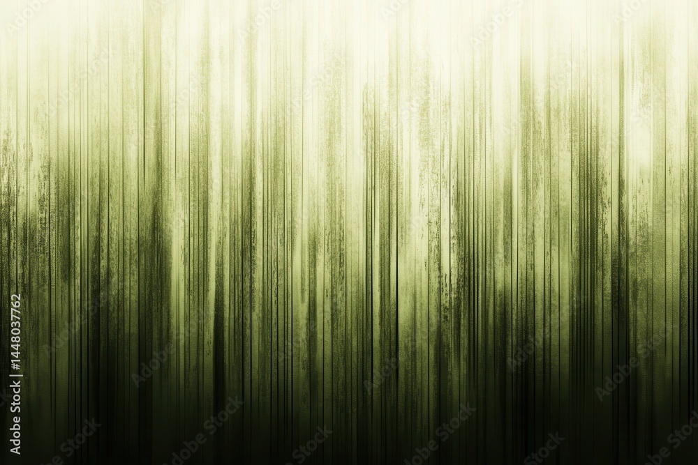 Poster abstract green and black vertical lines creating a textured background for design use
