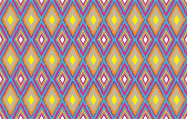 Geometric ethnic oriental seamless pattern traditional Design for background,carpet,wallpaper,clothing,wrapping,Batik,fabric,Vector,illustration,embroidery style.