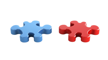 The puzzle piece almost fits in the wrong data field, on a transparent backgrounds