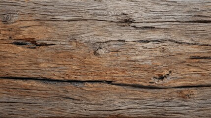 Fototapeta premium Close-up view of rustic wooden texture with natural grain patterns.