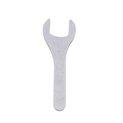 wooden wrench on transparent background