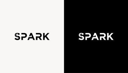 spark sun logo design template