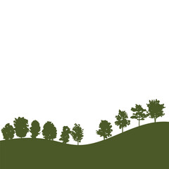 Hill Mount Forest Tree