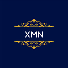 XMN Letter Initial Logo Design Template Vector Illustration