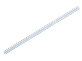 plastic straw on white background