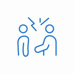 argument disagreement conflict icon sign vector