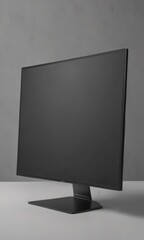 Fototapeta premium Realistic desktop vector mockup, empty screen for showcasing UI/UX, template, computer