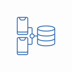 data colelction icon sign vector