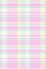 Messy pattern check textile, commercial tartan seamless background. Brand plaid texture vector fabric in light and white colors.