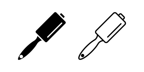 lint roller icon set. Flat illustration of vector icon on white background
