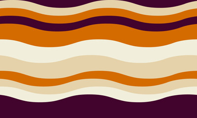 Abstract wavy stripes in autumnal hues create a calming, retroinspired pattern. Ideal for website backgrounds, textile designs, or branding projects.