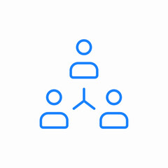 teamwork connection symbol icon sign vector