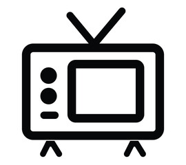 Tv icon set. television icon vector. tv icon flat vector icon. Tv icon vector for web and mobile app. television sign and symbol. Basic RGB