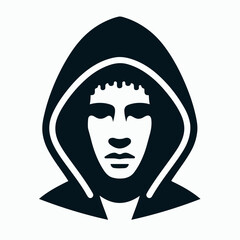 illustration of a man wearing a hood