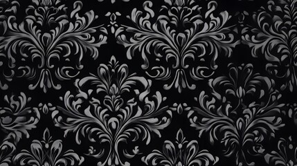 Intricate black and gray decorative pattern.