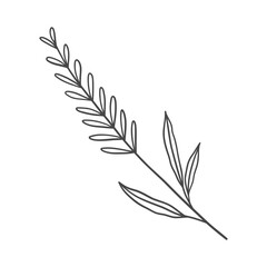 set of leaves ornament