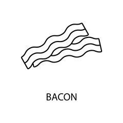 bacon icons  symbol vector elements for infographic web