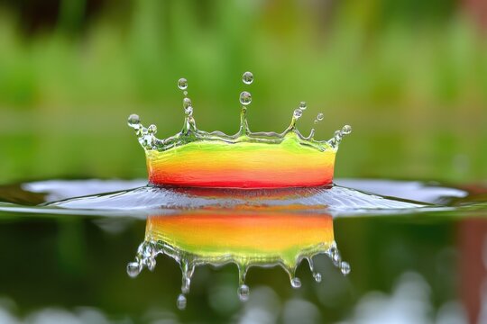 Vibrant splash crown