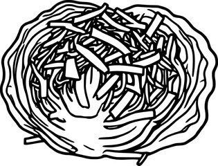 Sliced Cabbage Head Vegetable Food Ingredient Culinary Cutout Close-Up Isolated on a White Background