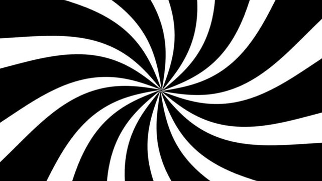 Black & White circle flash back effect Background