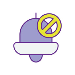 No Notifications Symbol Icon vector stock illustration